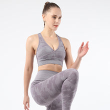 Indlæs billede til gallerivisning Camouflage sports underwear women Yoga suit running fitness vest new sports bra