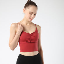 Indlæs billede til gallerivisning Women Sports Bra Padded Sports Underwear Fitness Workout Running Yoga Tank Top