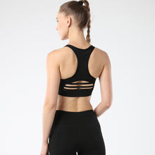 Lataa kuva Galleria-katseluun, Women Sports Bra with Back Pocket Yoga running fitness wear sports bra Racerback Bra