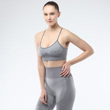 Lataa kuva Galleria-katseluun, Sports Bra for Women Criss-Cross Back Strappy Longline Yoga Bra Crop Top Workout Tank