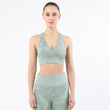 Indlæs billede til gallerivisning Camouflage sports underwear women Yoga suit running fitness vest new sports bra