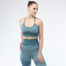 Lataa kuva Galleria-katseluun, Sports Bra for Women Criss-Cross Back Strappy Longline Yoga Bra Crop Top Workout Tank