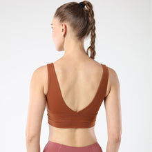 Indlæs billede til gallerivisning U Neck and V back Sports Bras for Women Bra Running Workout Tank Tops