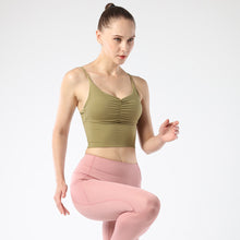 Indlæs billede til gallerivisning Women Sports Bra Padded Sports Underwear Fitness Workout Running Yoga Tank Top