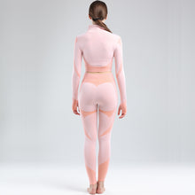 Lataa kuva Galleria-katseluun, Womens High Waisted Workout 2 Piece Sets Crop Top and Sweatsuit Pants Seamless Sports Legging Yoga Gym Outfits