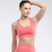 Lataa kuva Galleria-katseluun, Women's sports bra seamless Fitness Yoga vest outdoor running underwear