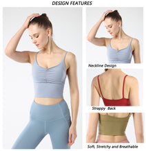 Indlæs billede til gallerivisning Women Sports Bra Padded Sports Underwear Fitness Workout Running Yoga Tank Top