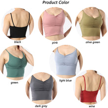 Indlæs billede til gallerivisning Women Sports Bra Padded Sports Underwear Fitness Workout Running Yoga Tank Top