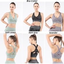 Indlæs billede til gallerivisning Camouflage sports underwear women Yoga suit running fitness vest new sports bra