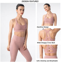 Indlæs billede til gallerivisning Seamless sports bra tight Yoga vest running shockproof no steel ring sports bra