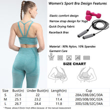 Lataa kuva Galleria-katseluun, Women's sports bra seamless Fitness Yoga vest Narrow back strap outdoor running underwear