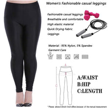Lataa kuva Galleria-katseluun, women's leggings casual pants Plus-Size Stretch Leggings 2 pieces