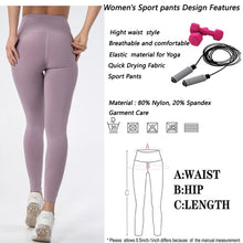 Indlæs billede til gallerivisning Women's high waist yoga tights outdoor fitness running pants