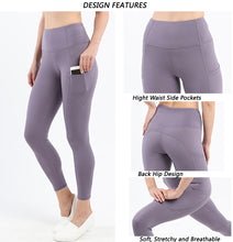 Indlæs billede til gallerivisning Women's High Waist Yoga Leggings with Pockets Workout Pants