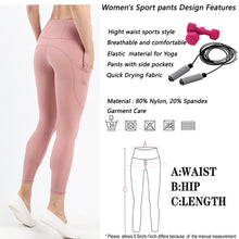 Indlæs billede til gallerivisning Women's High Waist Yoga Leggings with Pockets Workout Pants