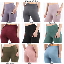 Indlæs billede til gallerivisning Women's High Waist Yoga Leggings with Pockets Workout Pants
