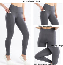 Lataa kuva Galleria-katseluun, Women’s Workout Running Leggings Pocket Tummy Control High Waist Yoga Pants