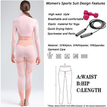 Lataa kuva Galleria-katseluun, Womens High Waisted Workout 2 Piece Sets Crop Top and Sweatsuit Pants Seamless Sports Legging Yoga Gym Outfits