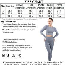 Lataa kuva Galleria-katseluun, Women's Sportwear Workout Sets two Piece Outfits Seamless High Waist Yoga Leggings Long Sleeve rousers Gym Clothes