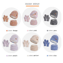 Load image into Gallery viewer, Winter Warm Hat Scarf Gloves Set - 3-Piece Fleece Lined with Touchscreen Fingers
