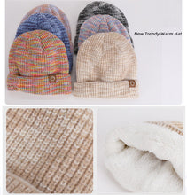 Load image into Gallery viewer, Winter Warm Hat Scarf Gloves Set - 3-Piece Fleece Lined with Touchscreen Fingers
