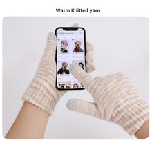 Load image into Gallery viewer, Winter Warm Hat Scarf Gloves Set - 3-Piece Fleece Lined with Touchscreen Fingers

