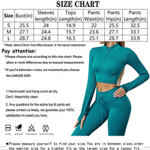 Load image into Gallery viewer, Womens High Waisted Workout  2 Piece Sets Crop Top and Sweatsuit  Pants Seamless Sports Legging  Yoga Gym Outfits Pinstripe elasticity structure
