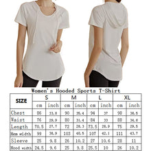 Load image into Gallery viewer, Oversized Hooded sport T-Shirt | V-Neck Letter Casual Top

