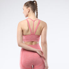 Load image into Gallery viewer, Women&#39;s sports bra seamless Fitness Yoga vest Narrow back strap outdoor running underwear
