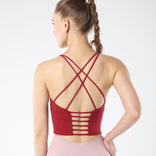 Load image into Gallery viewer, Running fitness bra straps cross sports underwear yoga vest 2021
