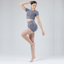 Load image into Gallery viewer, Exercise and Fitness Yoga Suit Sports short sleeve shorts Tight-fitting and Outstanding fit
