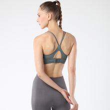 Charger l&#39;image dans la galerie, Women&#39;s sports bra  back cross strap running fitness yoga shock vest
