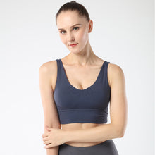 Load image into Gallery viewer, U Neck and V back Sports Bras for Women  Bra Running Workout   Tank Tops
