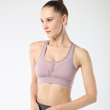 Load image into Gallery viewer, Women Sports Bra with Back Pocket  Yoga  running fitness wear sports   bra   Racerback Bra
