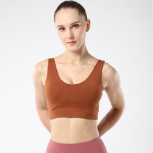 Load image into Gallery viewer, U Neck and V back Sports Bras for Women  Bra Running Workout   Tank Tops
