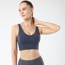Load image into Gallery viewer, U Neck and V back Sports Bras for Women  Bra Running Workout   Tank Tops
