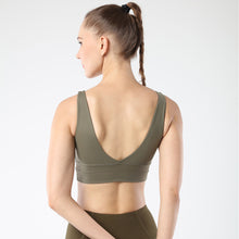 Load image into Gallery viewer, U Neck and V back Sports Bras for Women  Bra Running Workout   Tank Tops
