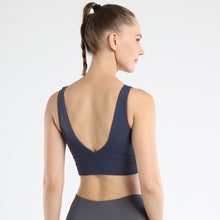 Load image into Gallery viewer, U Neck and V back Sports Bras for Women  Bra Running Workout   Tank Tops
