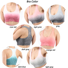 Load image into Gallery viewer, Women&#39;s sports bra gradient seamless knitting Fitness Yoga vest outdoor running underwear
