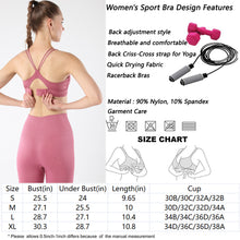 Charger l&#39;image dans la galerie, Women&#39;s sports bra  back cross strap running fitness yoga shock vest

